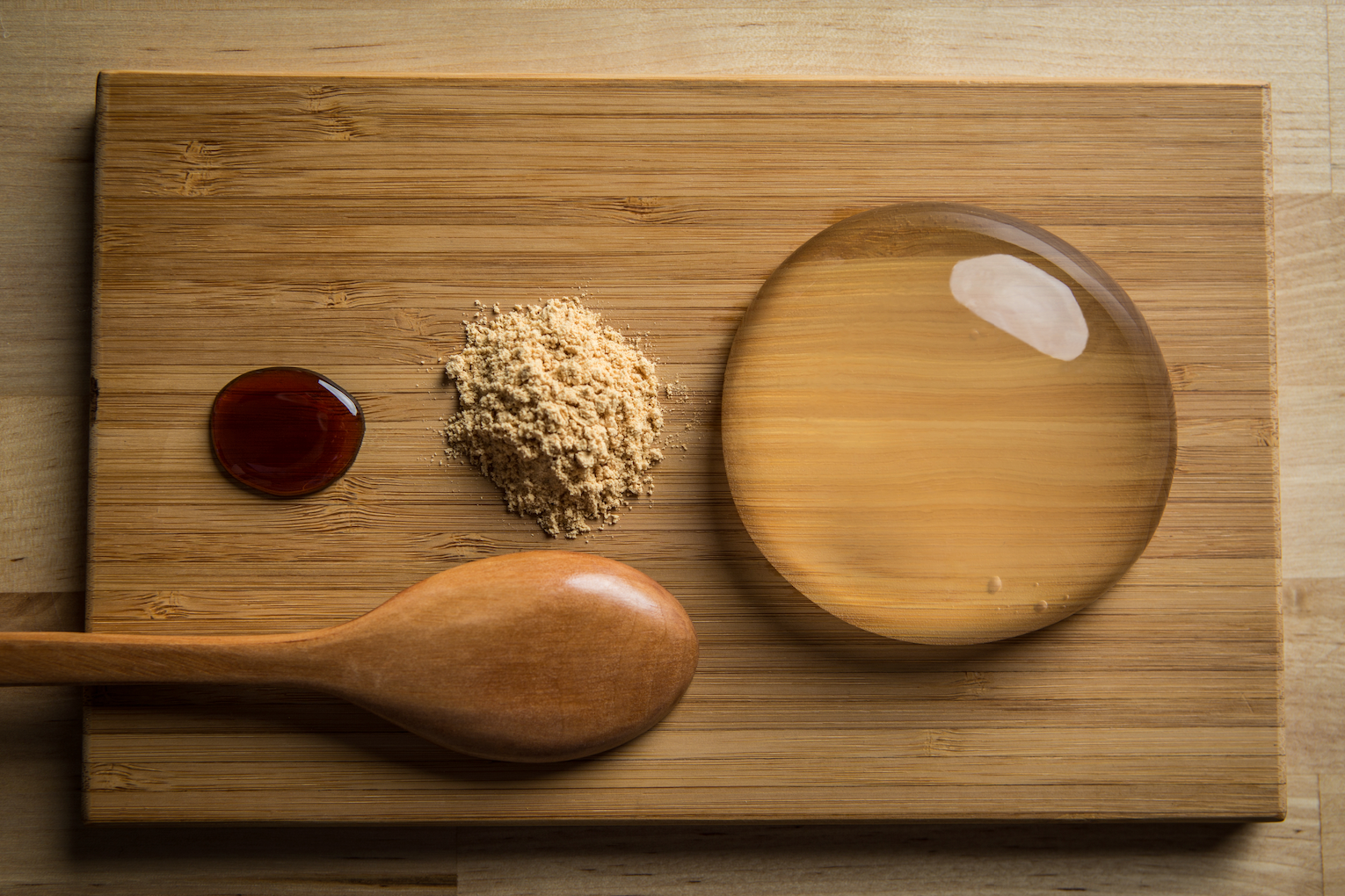 Raindrop Cake Jelly Wooden Spoon
